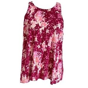 Pretty Pink Spring/Summer Floral Sway Tank